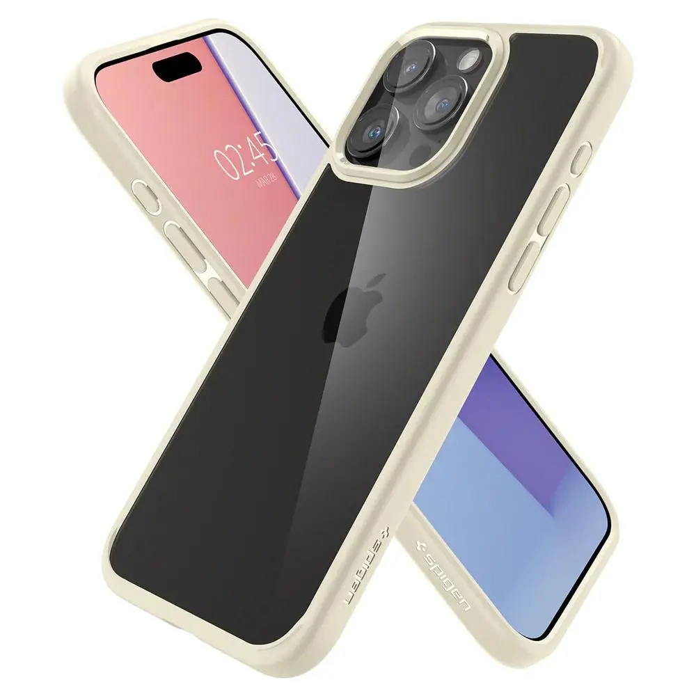 Etui Spigen Ultra Hybrid do iPhone 15 Pro Max Beżowy
