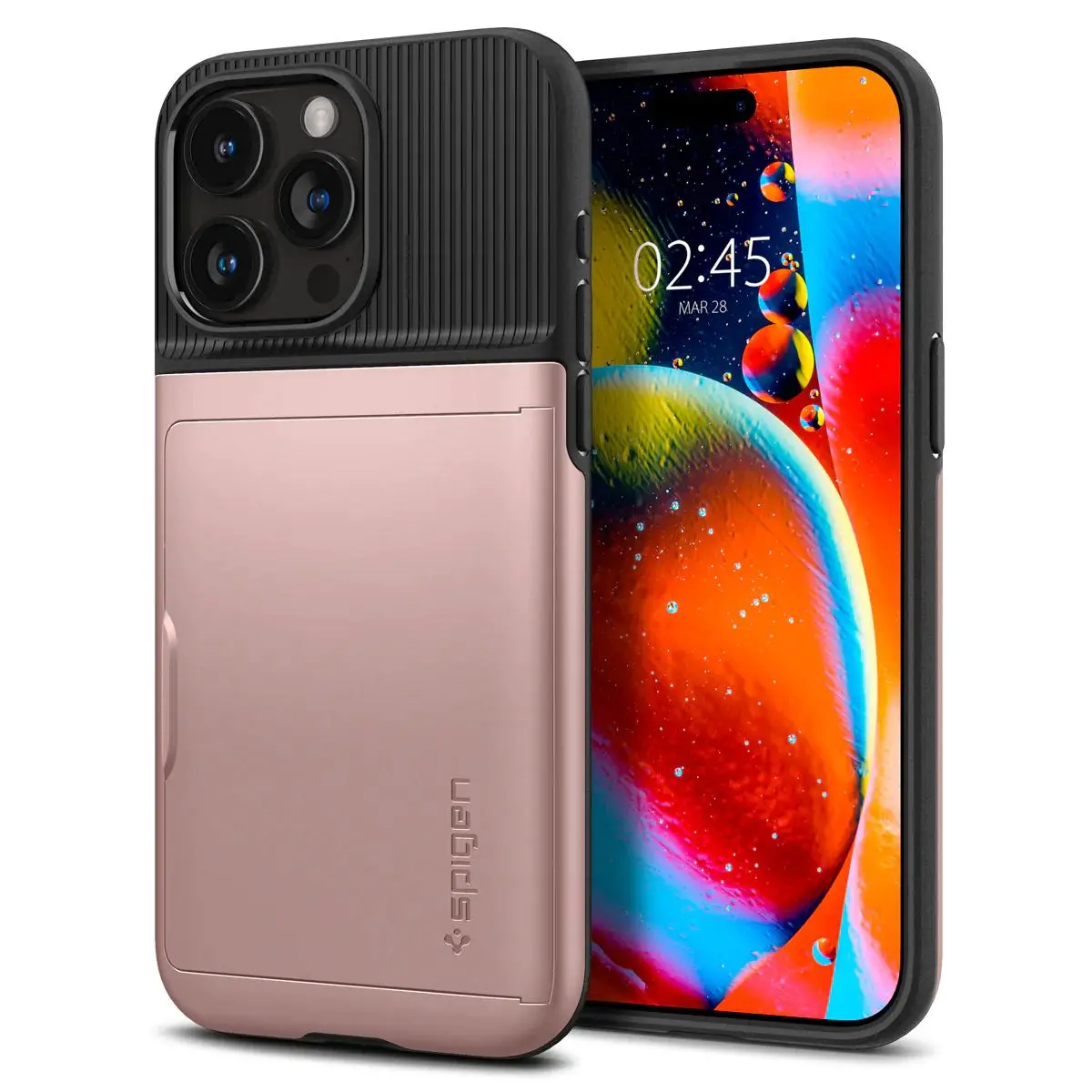 Etui Spigen Slim Armor CS do iPhone 15 Pro Max Różowe złoto