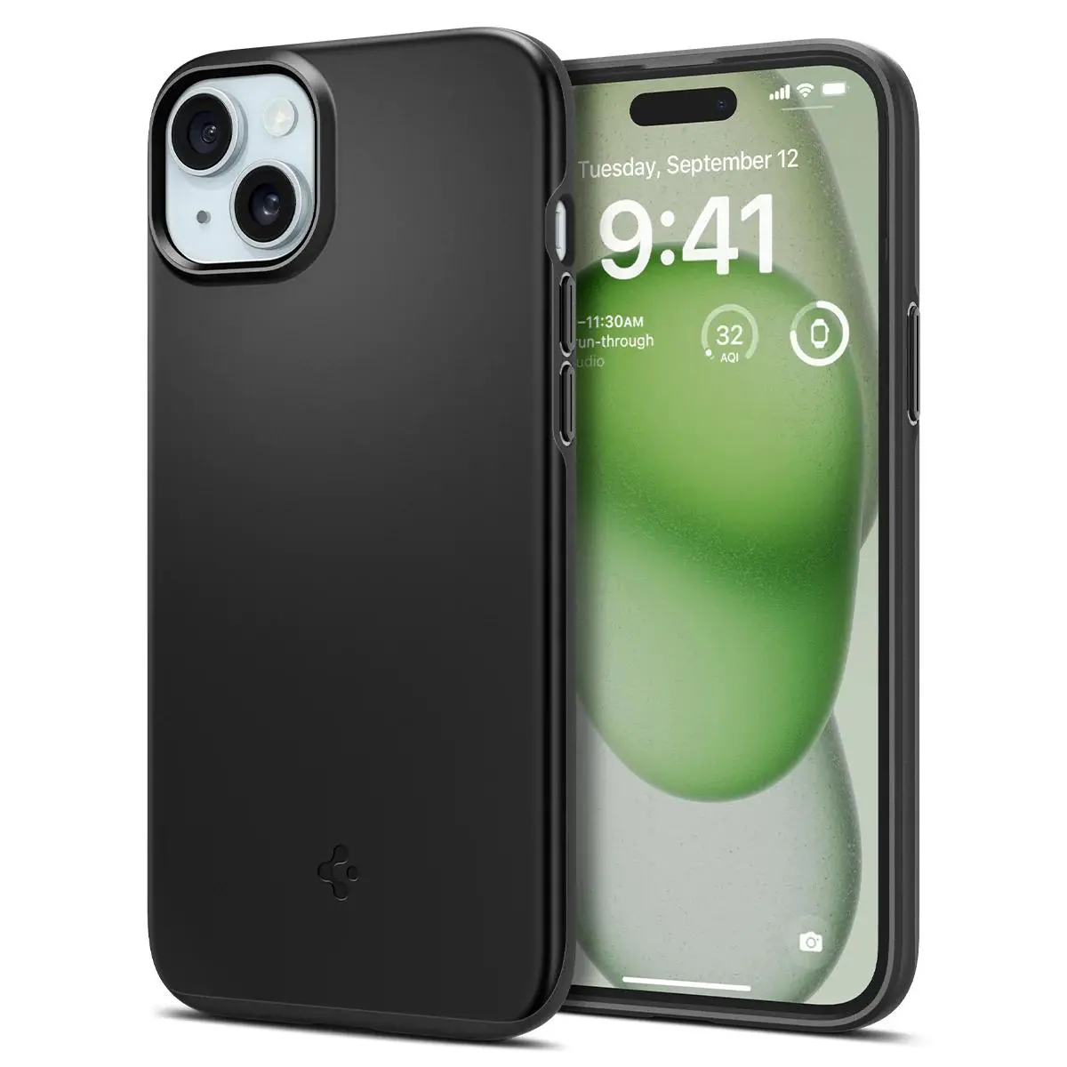 Etui Spigen Thin Fit do iPhone 15 Plus Czarny