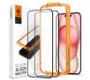 Szkło hartowane Spigen z aplikatorem Glas.tR AlignMaster FC do iPhone 15 - 2 pack