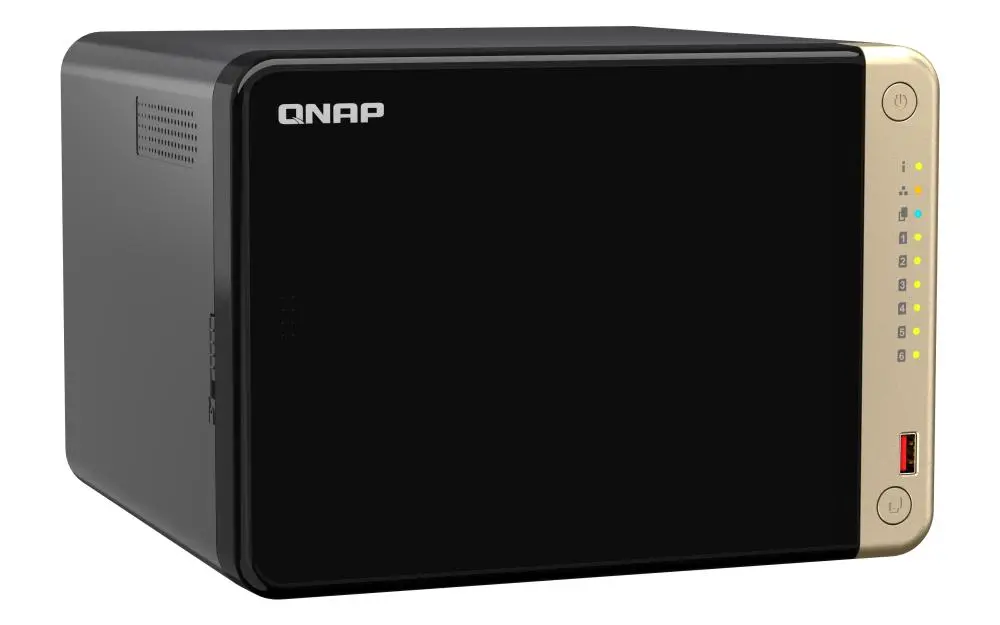 Serwer QNAP TS-664-8G Czarno-złoty