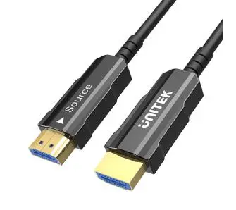 Kabel optyczny HDMI Unitek C11072BK-15M 15m Czarny