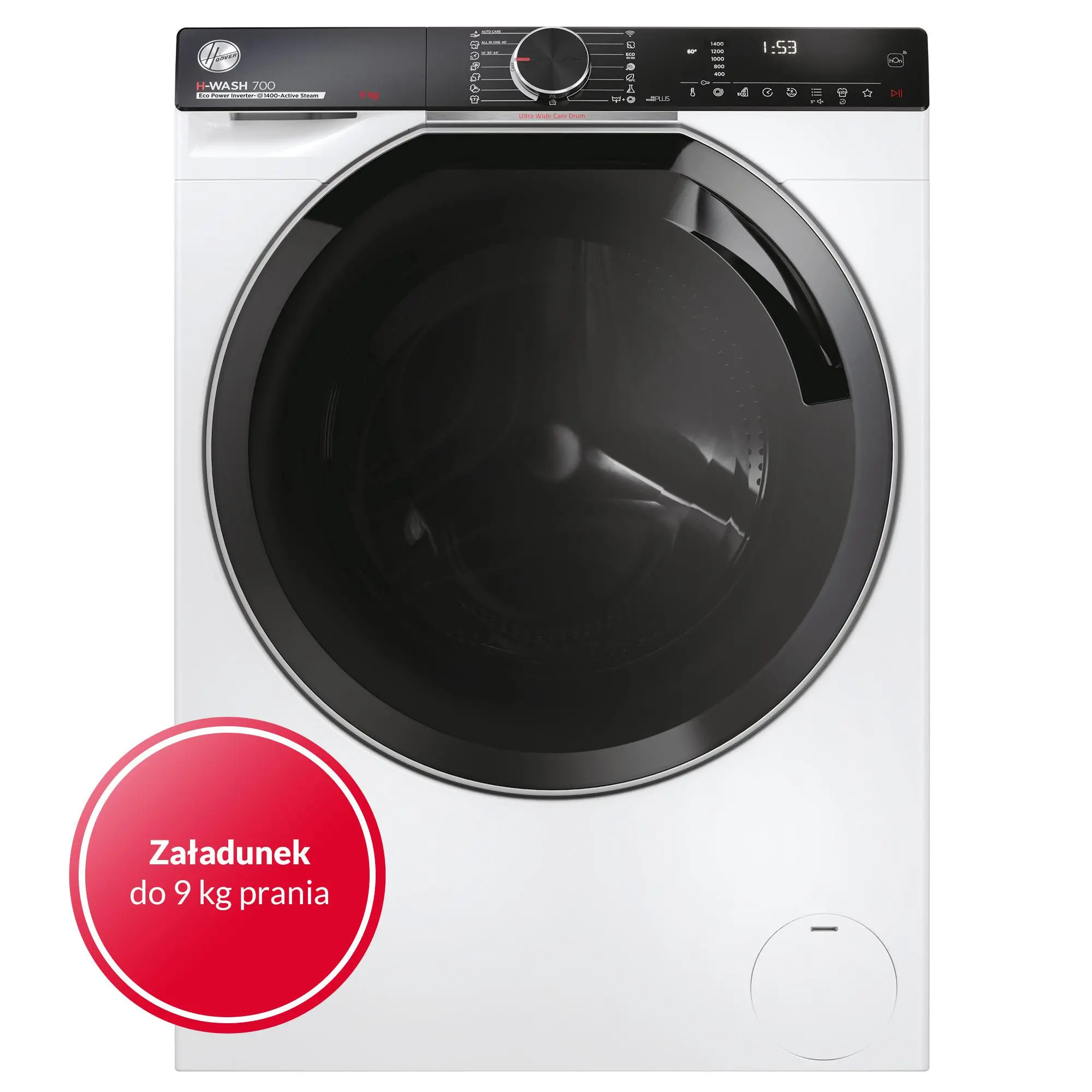 Pralka Hoover H-Wash 700 H7W449AMBC-S Slim 9kg 1400obr/min Zdalne sterowanie