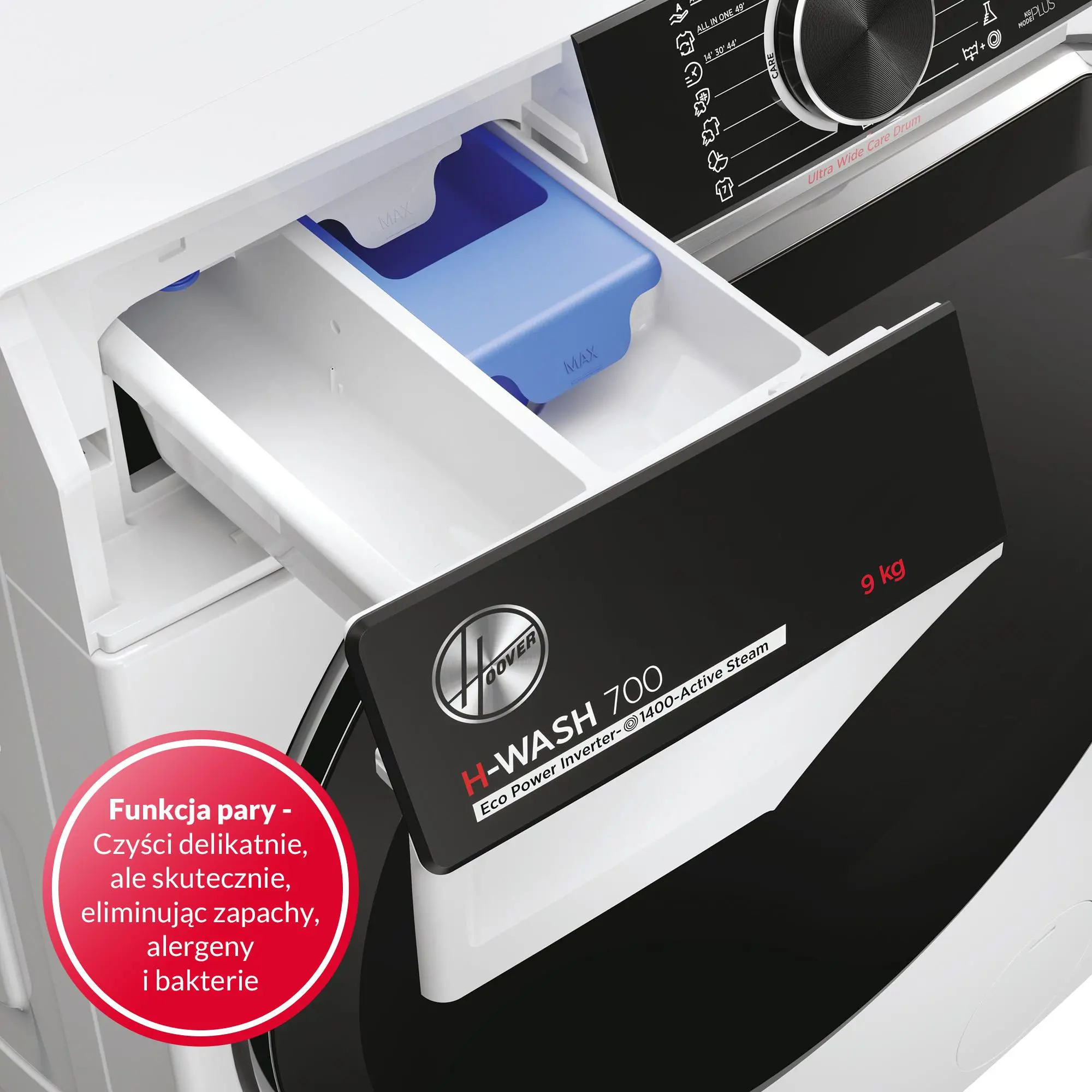 Pralka Hoover H-Wash 700 H7W449AMBC-S Slim 9kg 1400obr/min Zdalne sterowanie