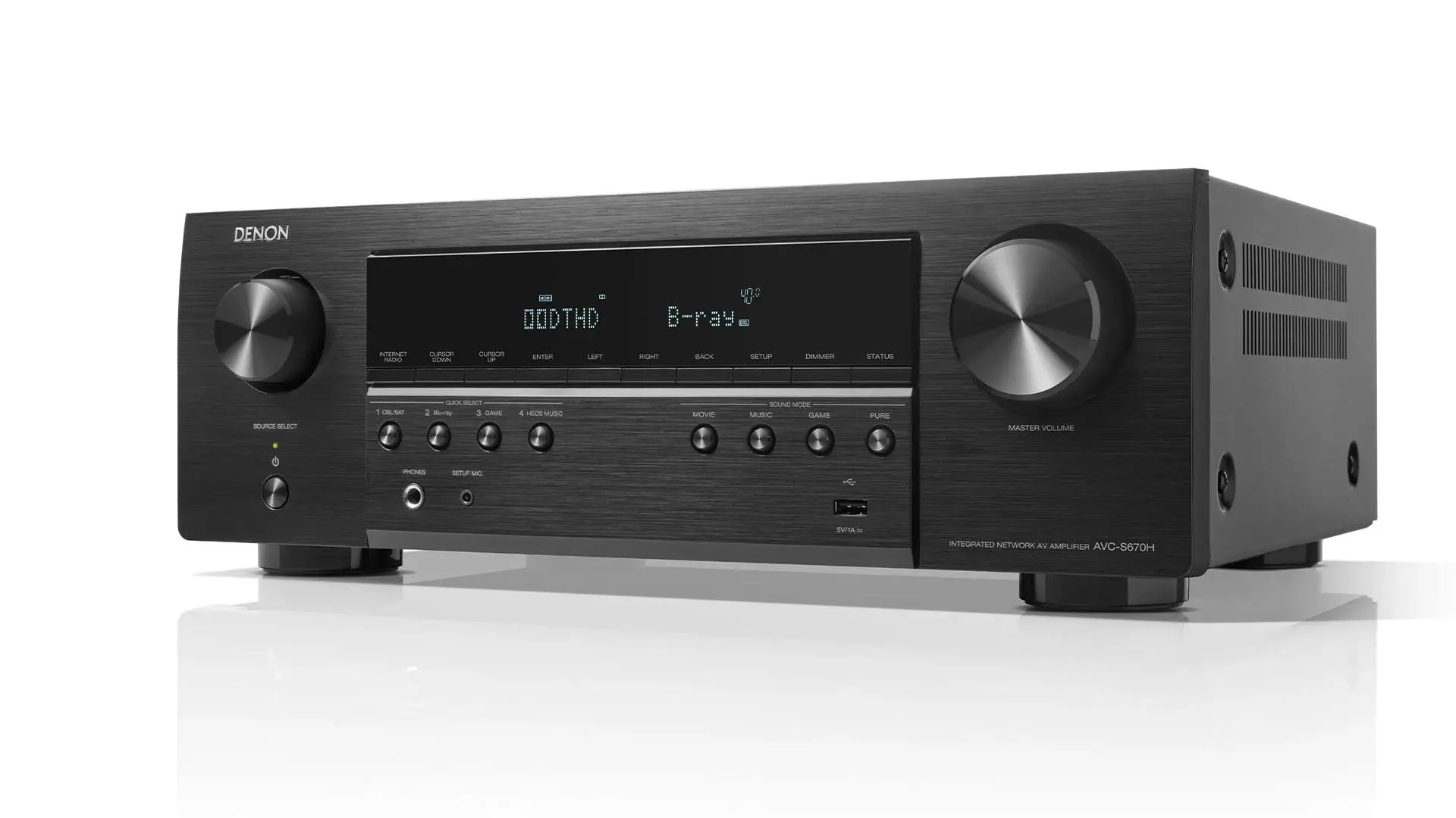 Amplituner Denon AVC-S670H 5.2-kanałowy Wi-Fi Bluetooth AirPlay Czarny
