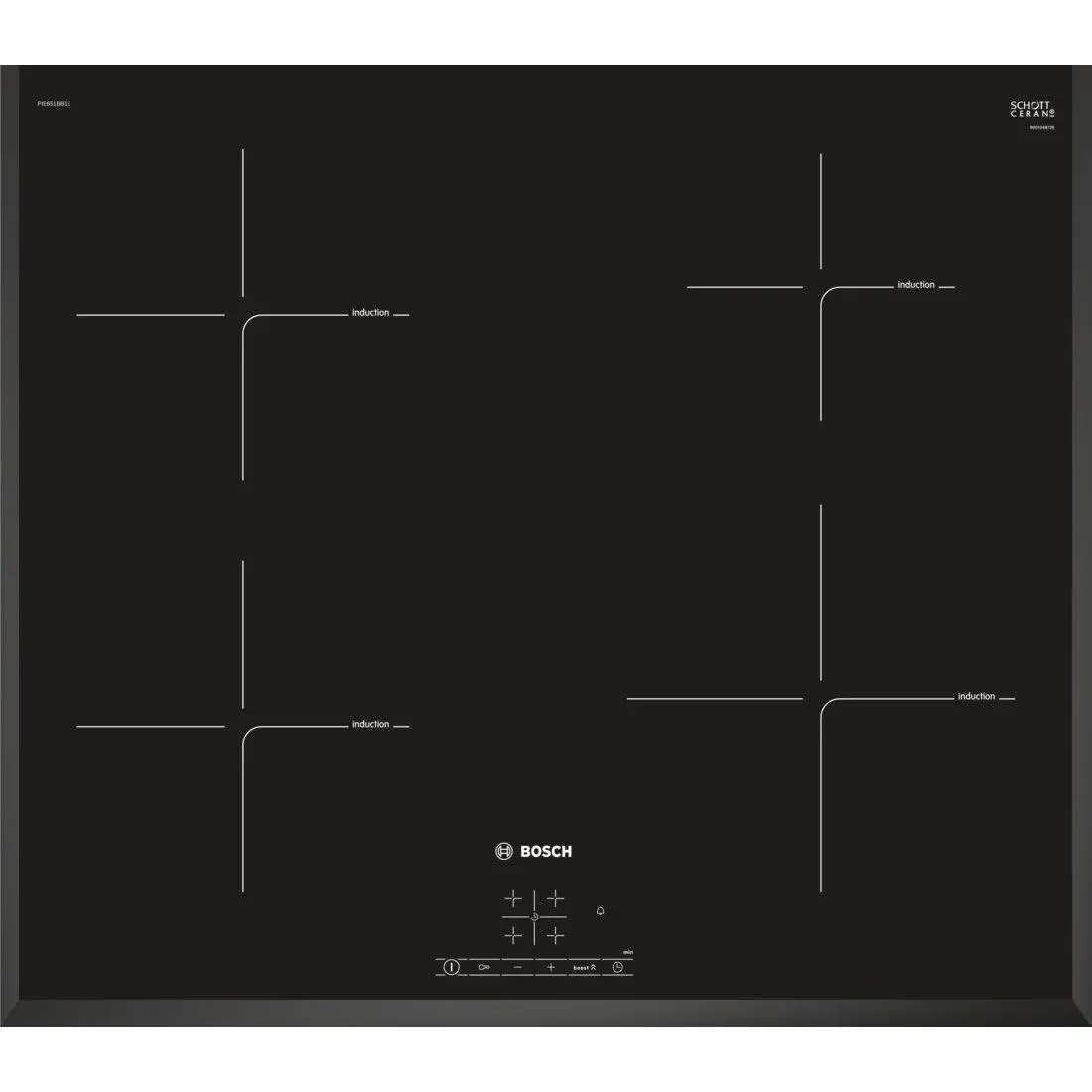 Płyta indukcyjna Bosch Serie 4 PIE651BB1E 59,2cm