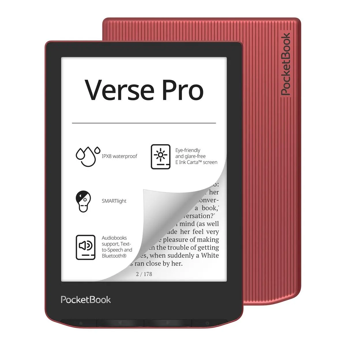 Czytnik E-booków Pocketbook Verse Pro 6" 16GB WiFi Czerwony