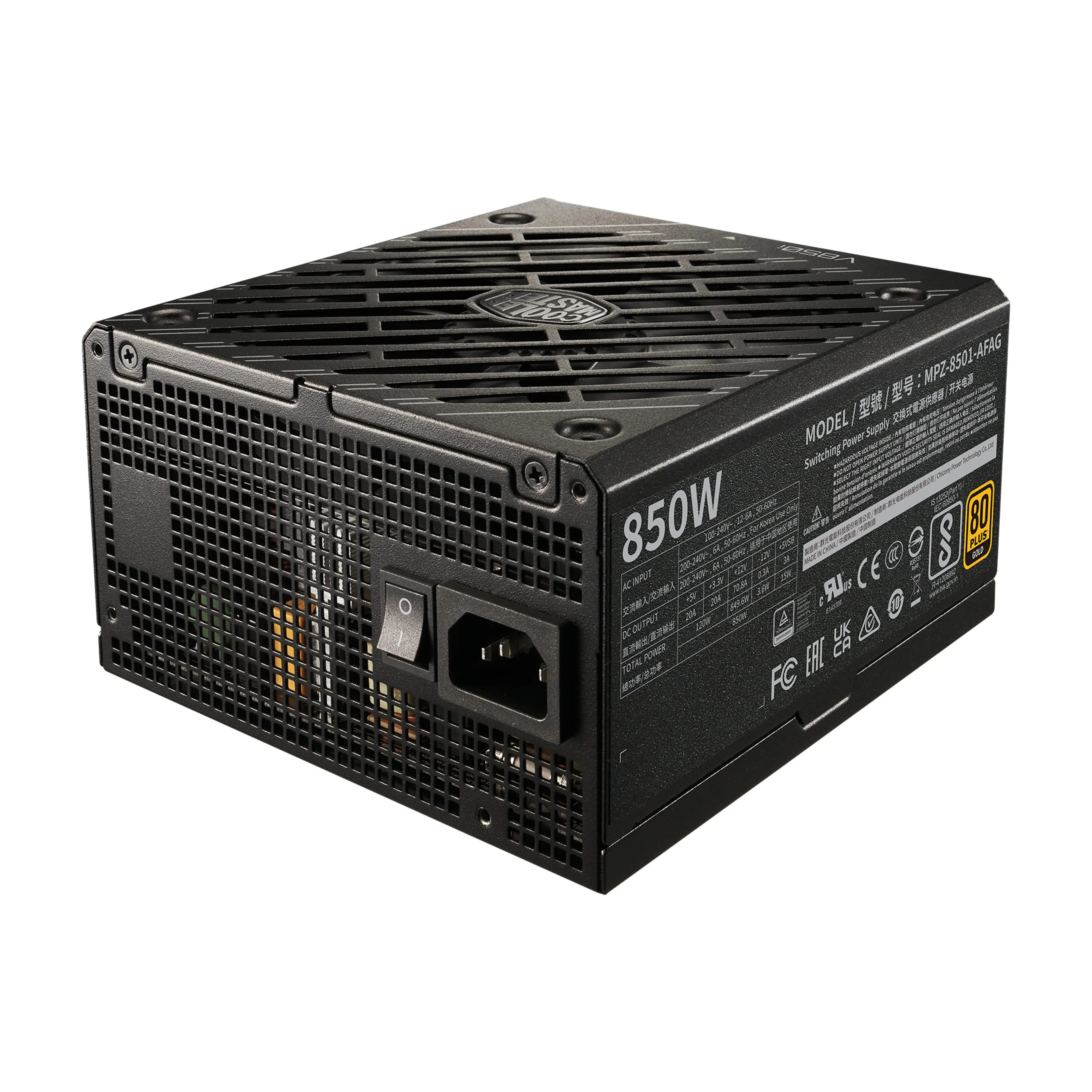 Zasilacz Cooler Master V850 Gold I MULTI 850W 80+ Gold Czarny