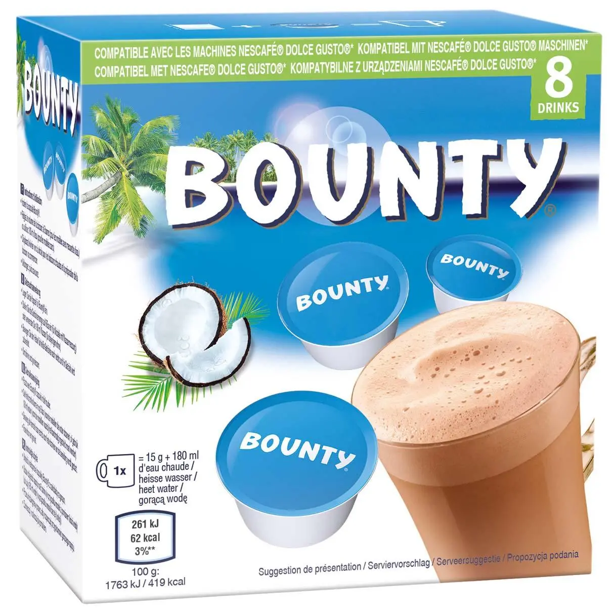 Czekolada Quest Food Bounty 8szt.