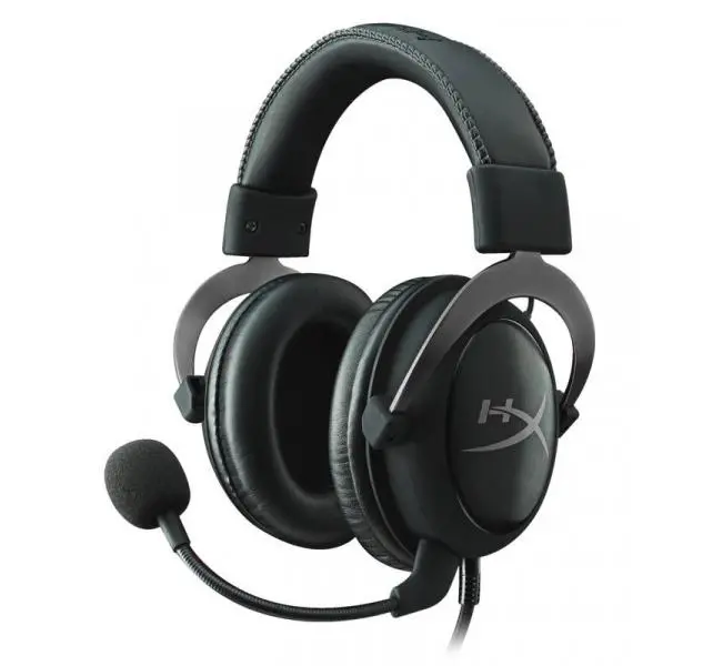 Słuchawki przewodowe z mikrofonem HyperX Cloud II Nauszne Czarno-szary