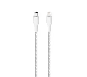 Kabel Puro Fabric Ultra Strong USB-C do Lightning MFi 2m Biały