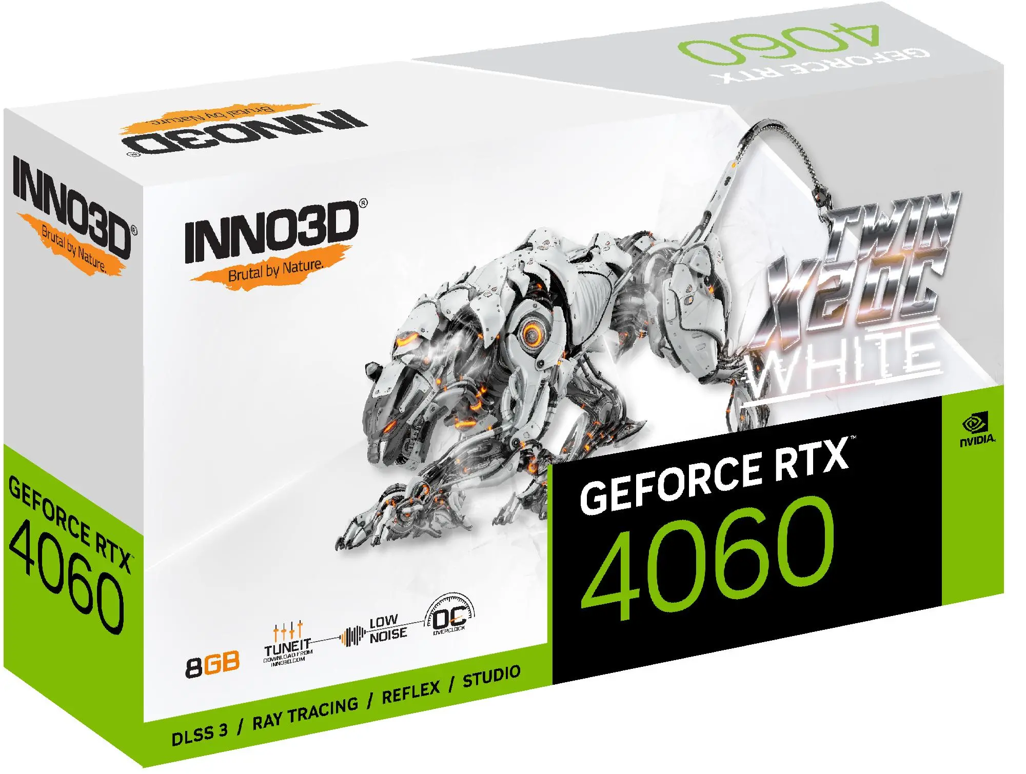 Karta graficzna Inno3D GeForce RTX 4060 Twin X2 OC White 8GB GDDR6 128bit DLSS 3