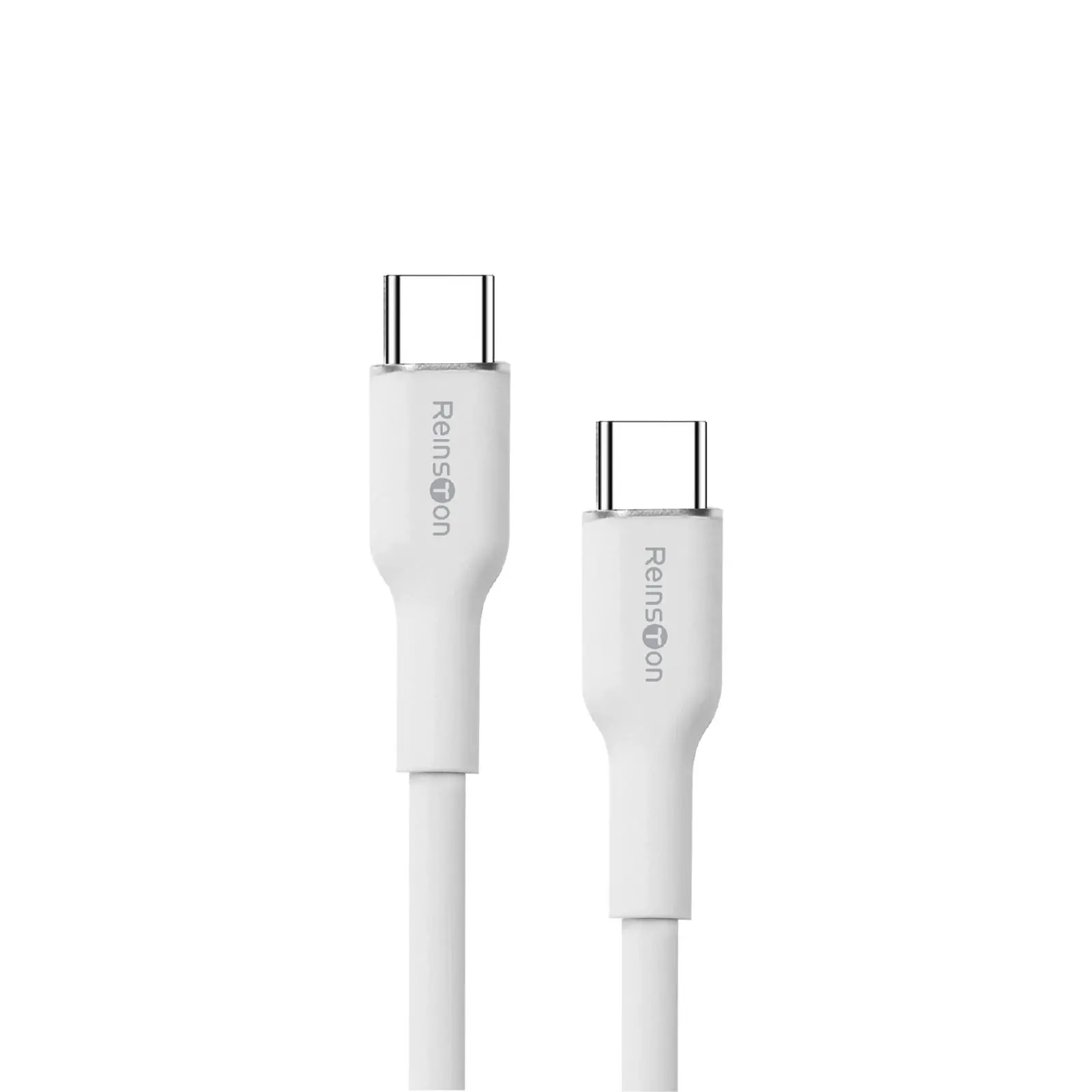 Kabel Reinston EKT49 USB-C do USB-C SOFT 65W 1,5m Biały