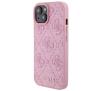 Etui Guess Leather 4G Stamped GUHCP15SP4EPMP do iPhone 15 Różowy