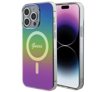 Etui Guess IML Iridescent MagSafe GUHMP15LHITSK do iPhone 15 Pro Różowy