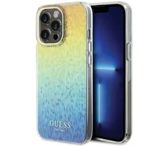 Etui Guess IML Faceted Mirror Disco Iridescent GUHCP15XHDECMI do iPhone 15 Pro Max Tęczowy