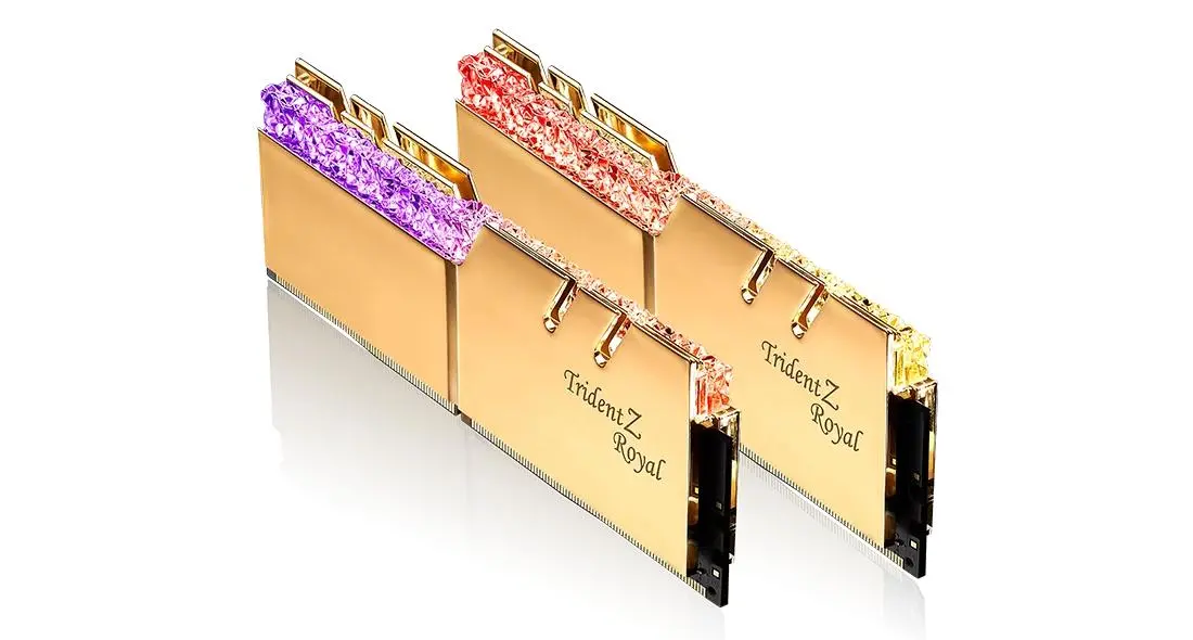 Pamięć RAM G.Skill Trident Z Royal Gold DDR4 64GB (2 x 32GB) 2666 CL19 Złoty