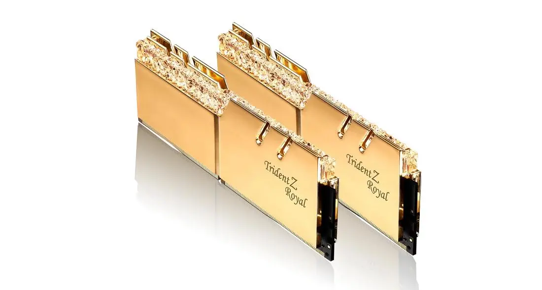 Pamięć RAM G.Skill Trident Z Royal Gold DDR4 64GB (2 x 32GB) 2666 CL19 Złoty