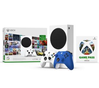 Konsola Xbox Series S 512GB + Game Pass Ultimate 3 m-ce + dodatkowy pad (niebieski)
