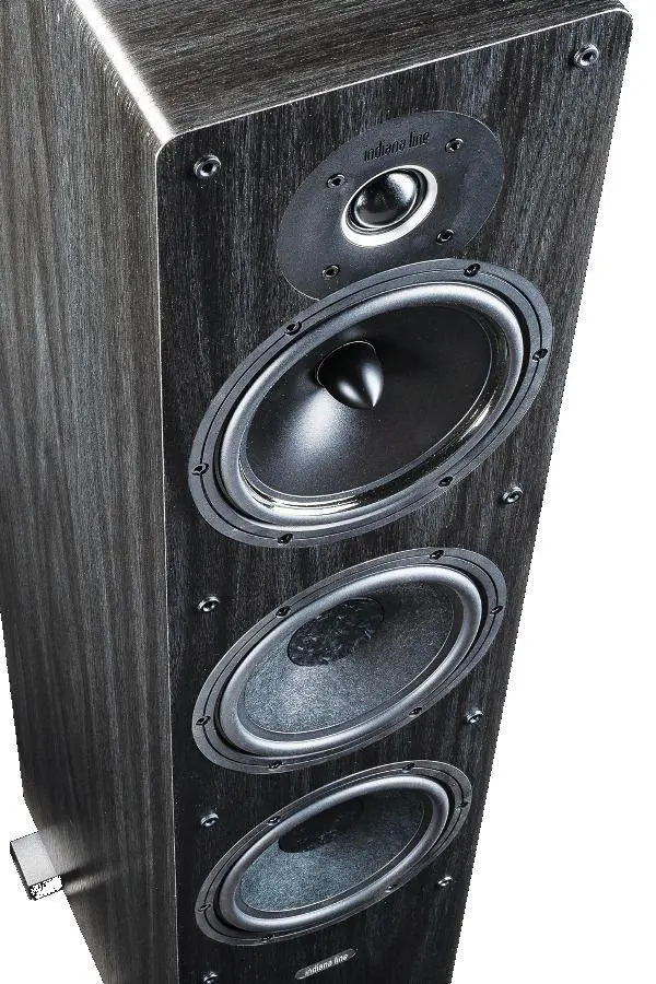 Zestaw stereo Yamaha R-N800A Czarny, Indiana Line Tesi 661 Ciemny dąb
