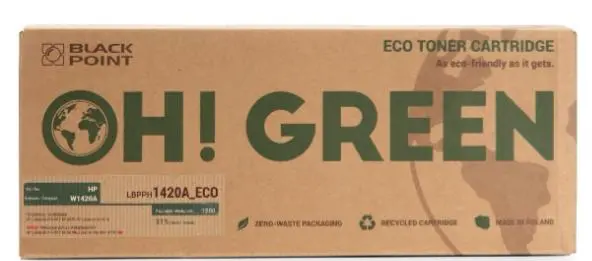 Toner Black Point OH! Green LBPPH1420A ECO (zamiennik W1420A nr 142A) Czarny