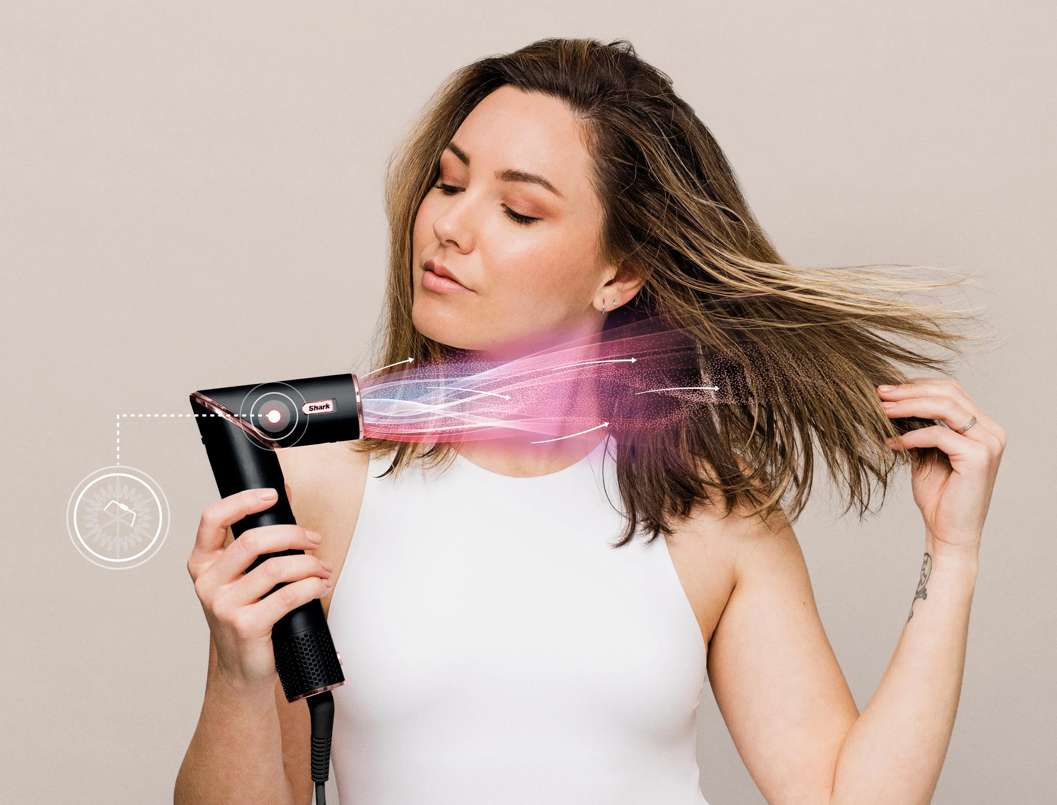 Suszarko-lokówka Shark FlexStyle HD424EU Hair styler 3W1 1400W Zimny nawiew 3 poziomy temperatur