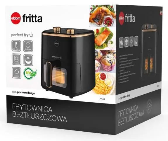 Frytkownica beztłuszczowa Eldom FR40 1500W 5l