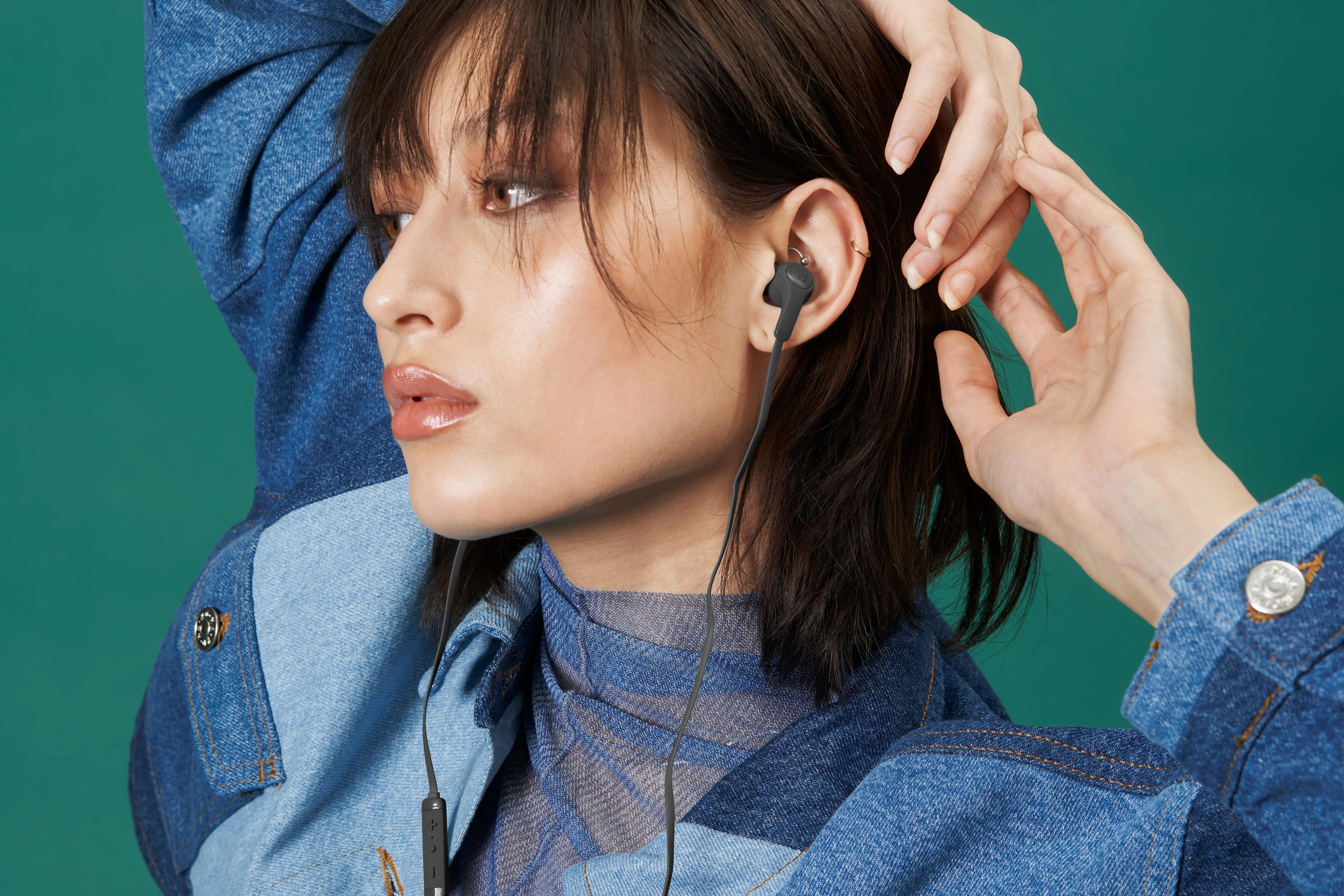 Słuchawki przewodowe Fresh 'n Rebel Flow USB-C Douszne Mikrofon Storm Grey