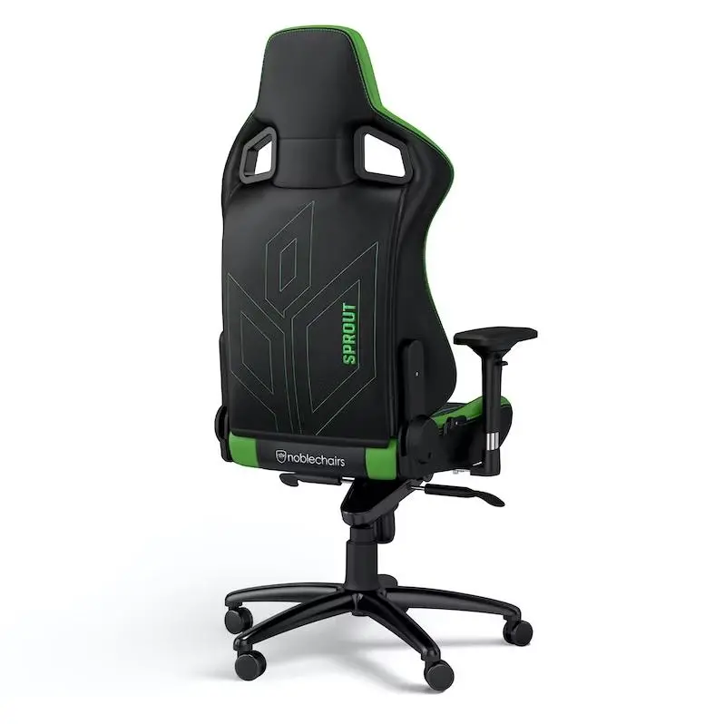 Fotel Noblechairs EPIC Sprout Edition Gamingowy do 120kg Skóra ECO Czarno-zielony