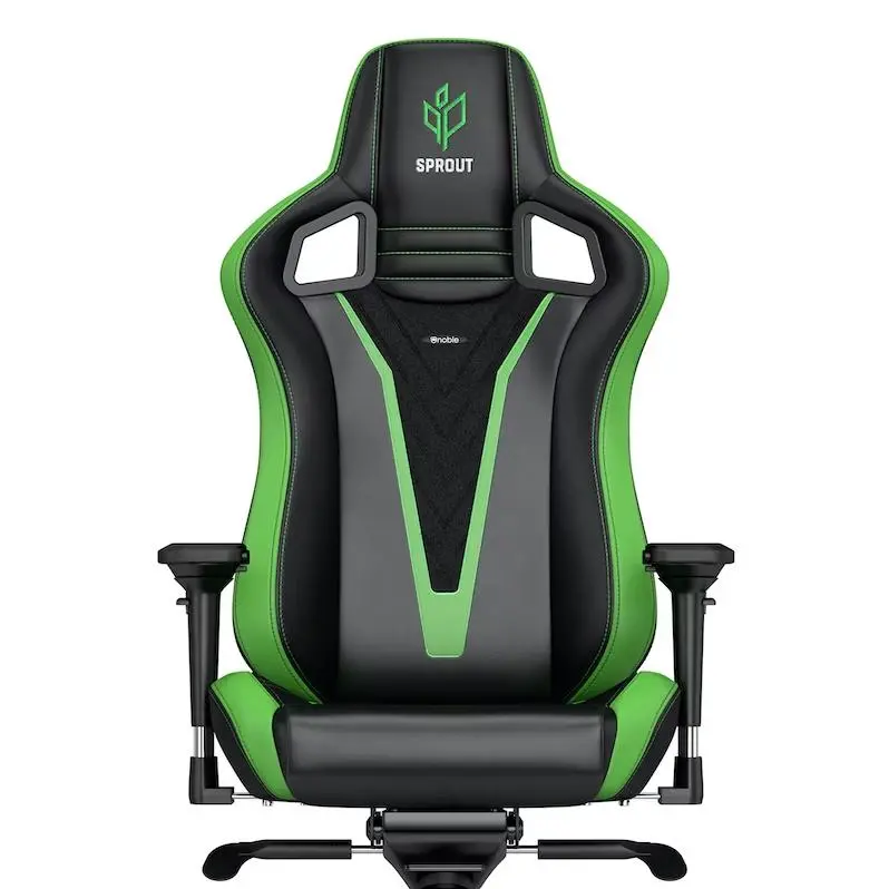 Fotel Noblechairs EPIC Sprout Edition Gamingowy do 120kg Skóra ECO Czarno-zielony