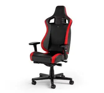 Fotel Noblechairs EPIC COMPACT Black Carbon Red Gamingowy do 120kg Skóra ECO Czarno-czerwony