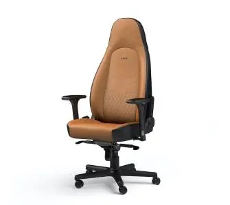 Fotel Noblechairs ICON Gamingowy do 150kg Skóra naturalna Brązowo-czarny