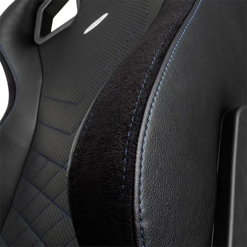 Fotel Noblechairs EPIC Black Blue Gamingowy do 120kg Skóra ECO Czarno-niebieski