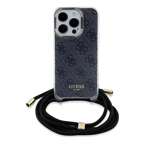 Etui Guess Crossbody Cord 4G Print GUHCP15XHC4SEK do iPhone 15 Pro Max Czarny