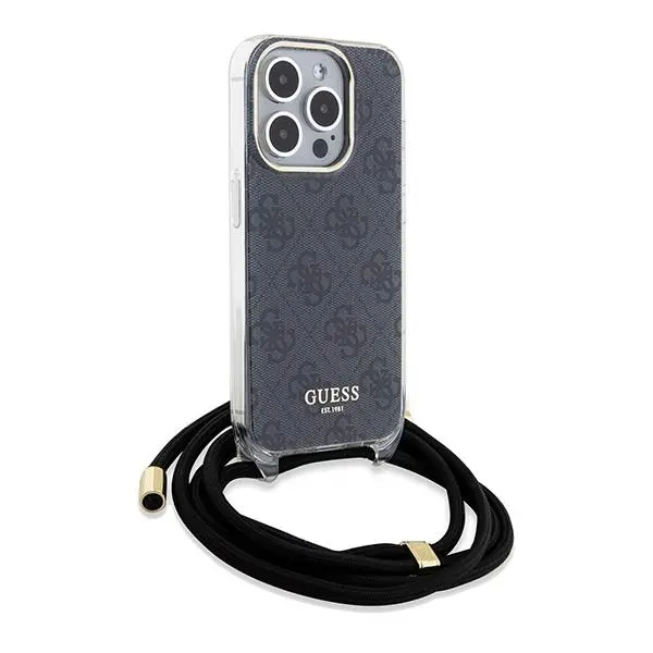 Etui Guess Crossbody Cord 4G Print GUHCP15XHC4SEK do iPhone 15 Pro Max Czarny