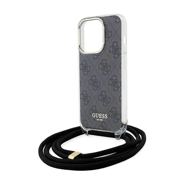 Etui Guess Crossbody Cord 4G Print GUHCP15XHC4SEK do iPhone 15 Pro Max Czarny