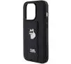 Etui Karl Lagerfeld Gripstand Saffiano Choupette Pins KLHCP14XGSACHPK do iPhone 14 Pro Max Czarny