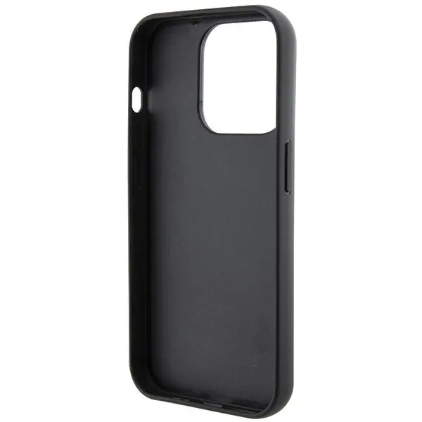 Etui Karl Lagerfeld Gripstand Saffiano Choupette Pins KLHCP14XGSACHPK do iPhone 14 Pro Max Czarny