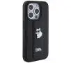 Etui Karl Lagerfeld Gripstand Saffiano Choupette Pins KLHCP14XGSACHPK do iPhone 14 Pro Max Czarny