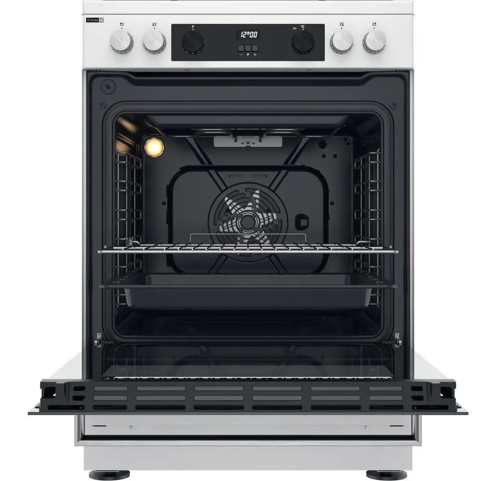 Kuchnia gazowo-elektryczna Whirlpool WS68G8CHW/E Termoobieg