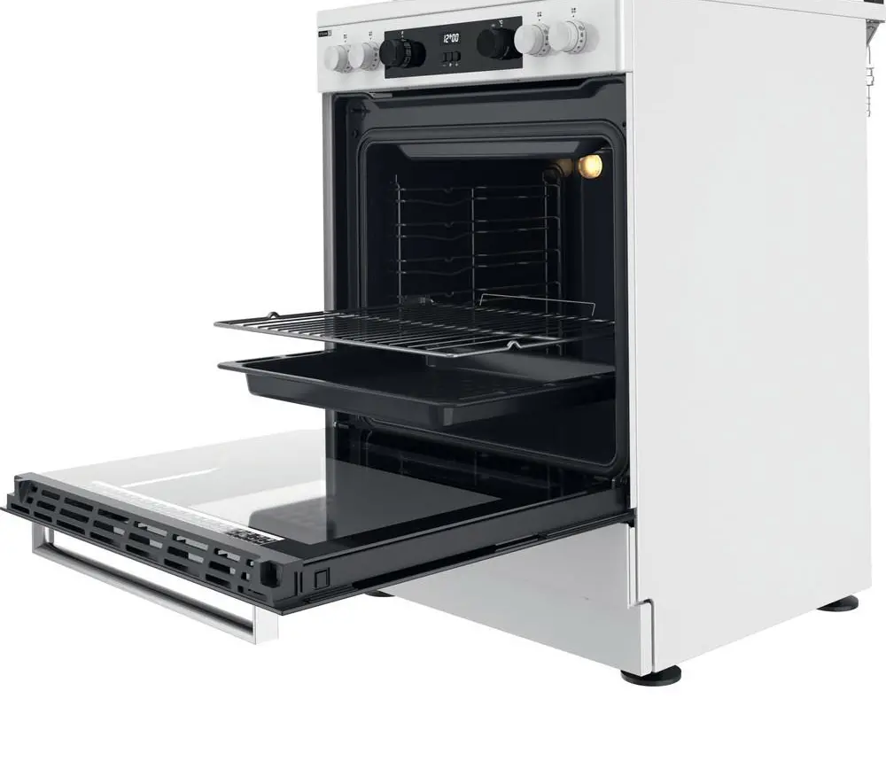 Kuchnia gazowo-elektryczna Whirlpool WS68G8CHW/E Termoobieg