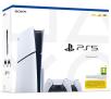 Konsola Sony PlayStation 5 D Chassis (PS5) 1TB z napędem + dodatkowy pad (biały) + stacja ładowania DualSense