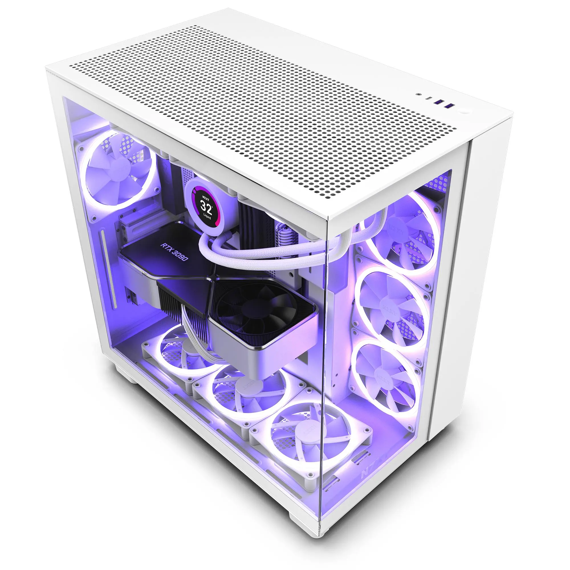 Obudowa NZXT H9 Flow okno Biały