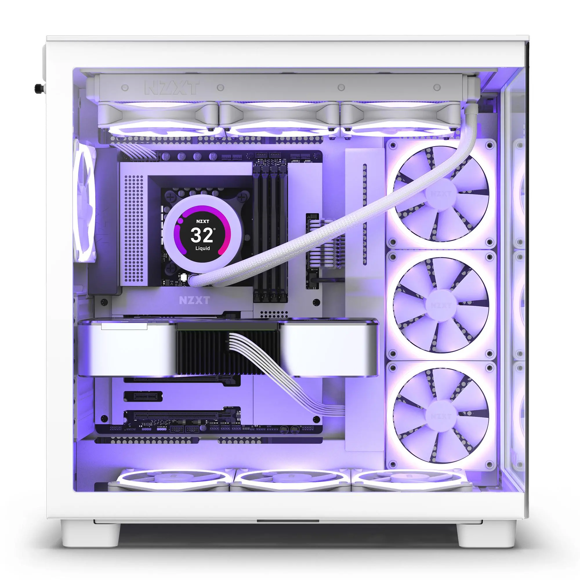 Obudowa NZXT H9 Flow okno Biały