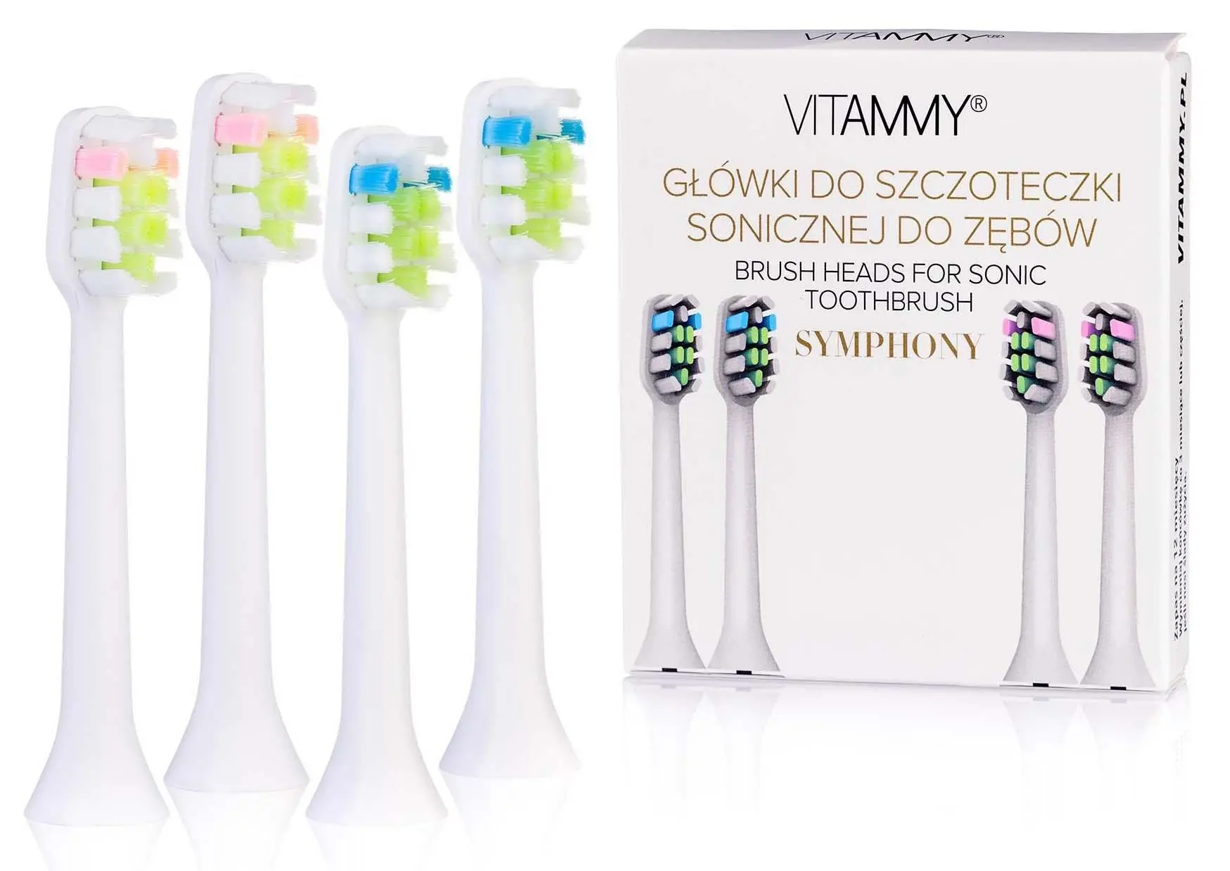 Końcówka do szczoteczki Vitammy Symphony TOW014964 4szt.