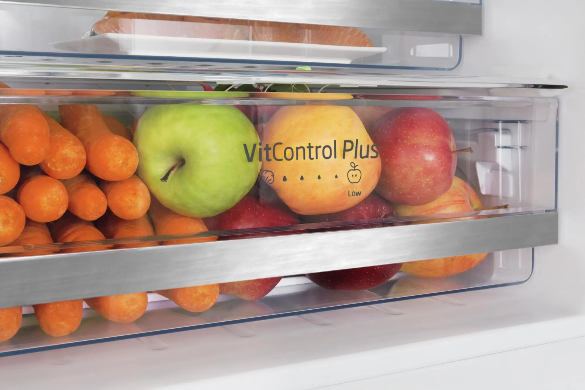 Lodówka Amica FK299.2FTZH(E) Pełny No Frost 180cm Komora świeżości Czarny Inox