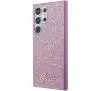Etui Guess Glitter Script GUHCS24LHGGSHU do Samsung Galaxy S24 Ultra Fioletowy