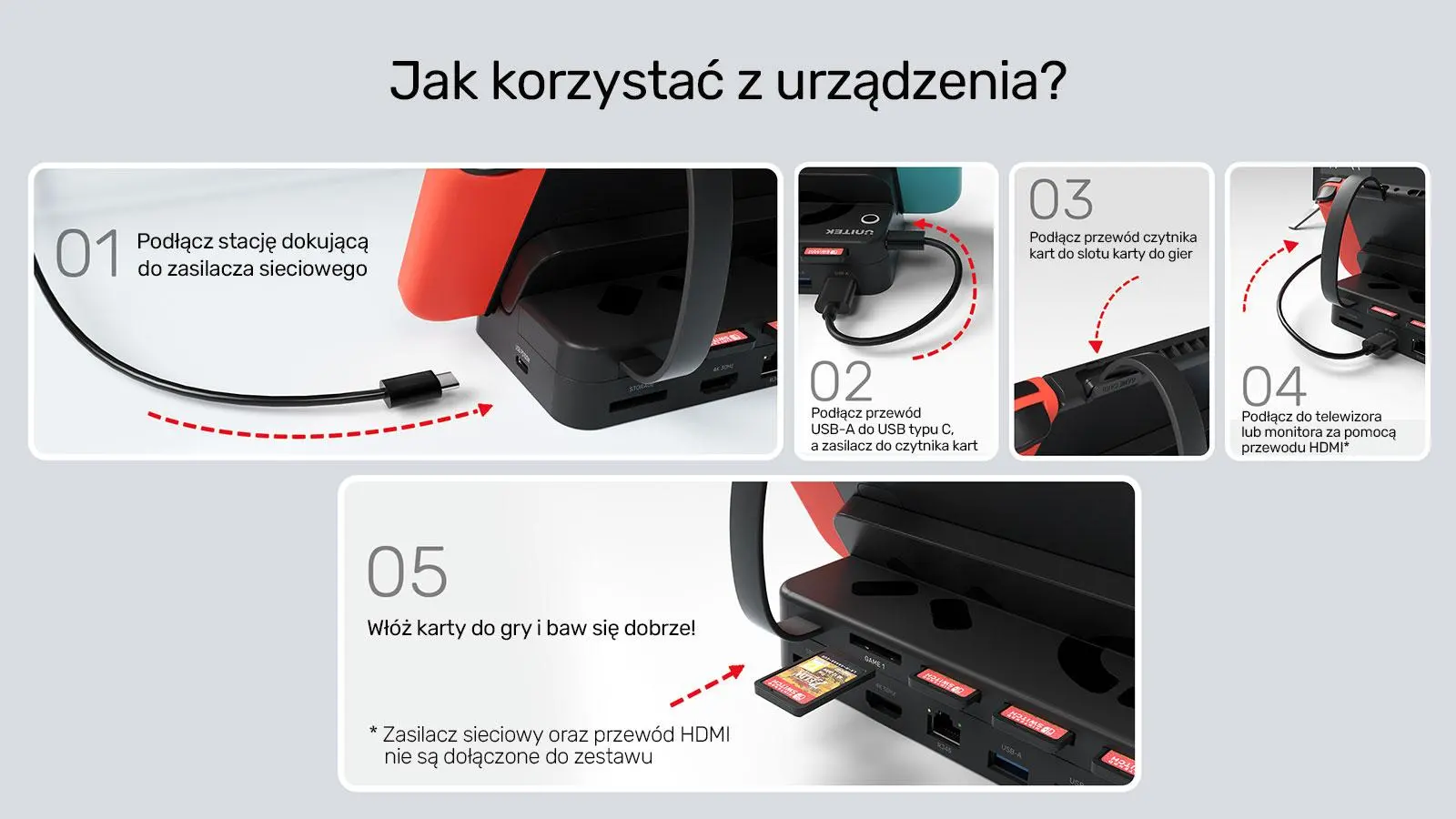 Stacja dokująca Unitek G1002B 100W 4K