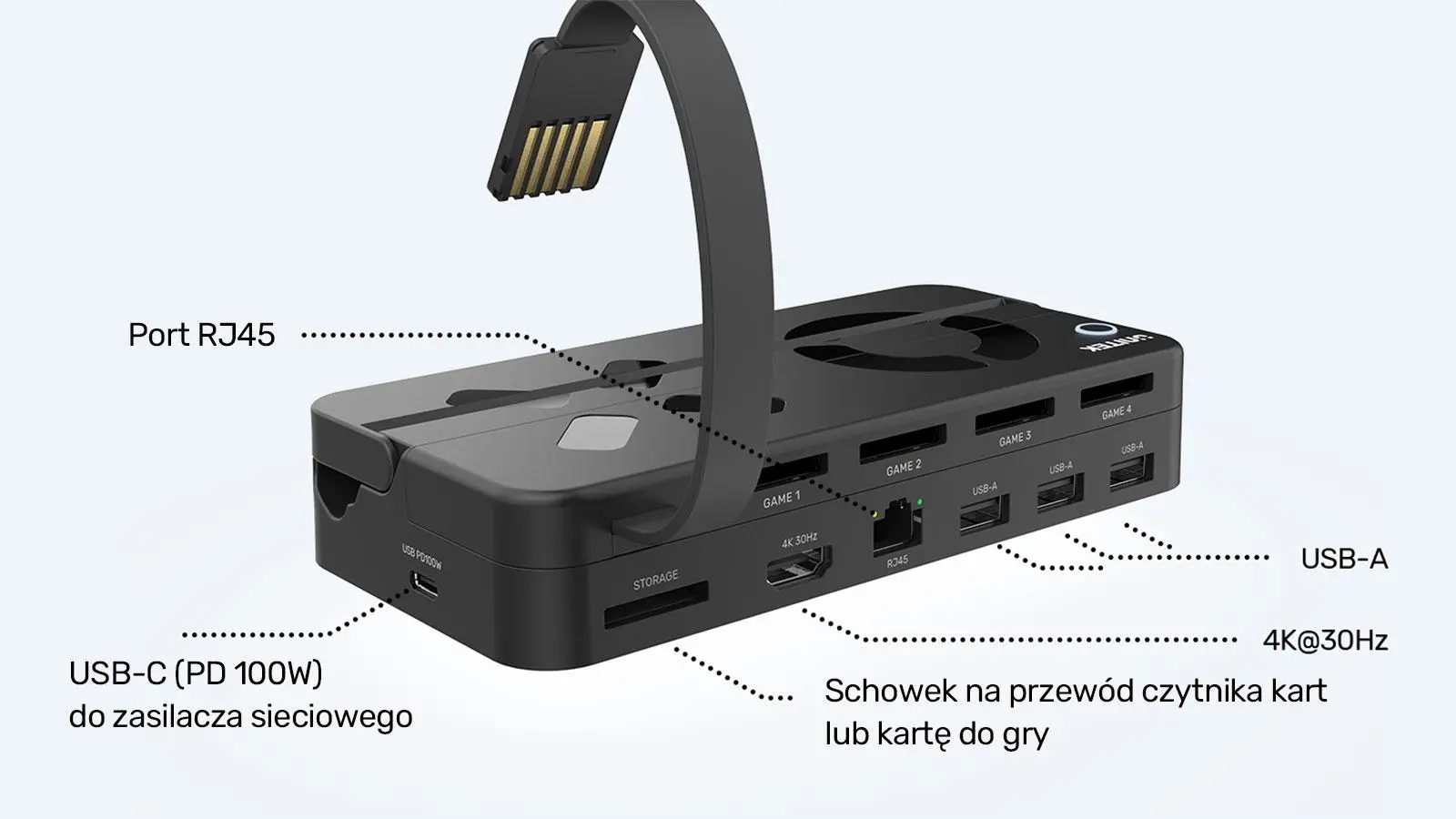 Stacja dokująca Unitek G1002B 100W 4K