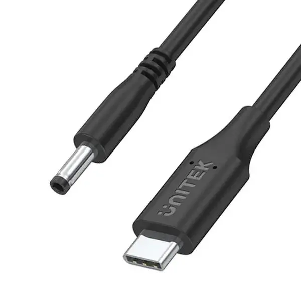 Kabel zasilający Unitek C14118BK do Lenovo 65W USB-C - DC 4,0 mm 1,8m Czarny